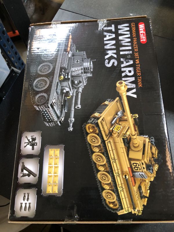 Photo 1 of WINGIFT 1030 Piece WW2 Army Tanks Toy Building Sets,Create a German Panzer 38T and a German Tiger Tank Toys,Adult Collectible Model Tanks Sets to Build,Christmas Birthday Gifts for Boys,Teens,Adults