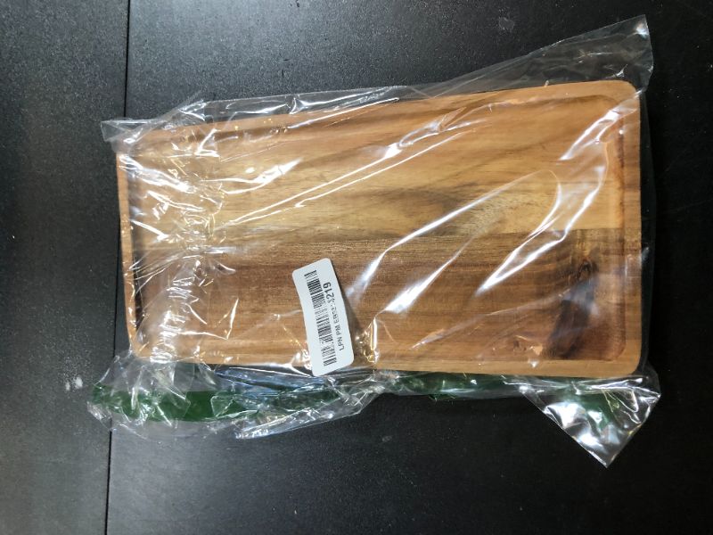 Photo 1 of 11.6 x 5.7 Inch Small Acacia Wooden Charcuterie Boards for Food Party, Rectangle Wooden Serving Tray Home Decor, Oil Kitchen Tray for Counter, Wood Snack Serving Plate, Tablas De Madera para Decorar