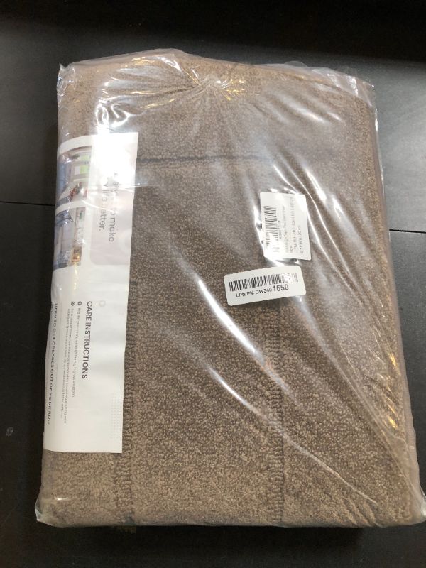 Photo 1 of PURRUGS Dirt Trapper Door Mat 32" x 47", Non-Slip/Skid Machine Washable Entryway Rug, Dog Doormat, Super Absorbent Welcome Mat for Muddy Wet Shoes and Paws, Grayish Brown