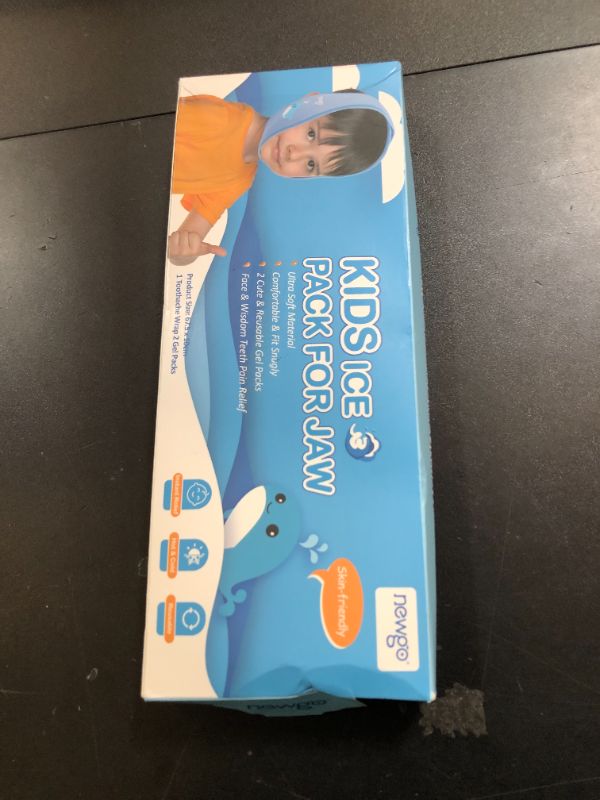 Photo 1 of NEWGO Tonsillectomy Ice Pack for Kids, Wisdom Teeth Ice Pack Head Wrap for Kids Tonsil Recovery, Cavities, Tooth Extraction Pain Relief - Blue
