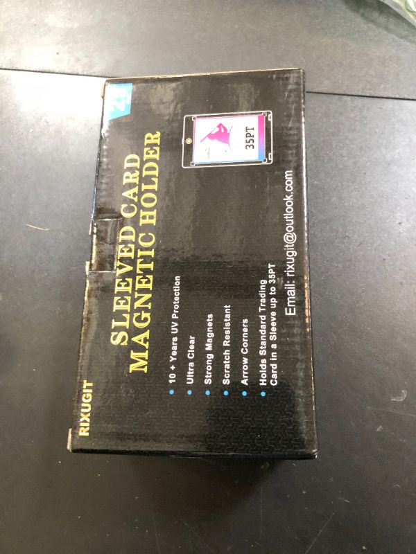 Photo 1 of 25Pcs Sleeved Card Magnetic Holders - 35pt Magnetic Card Case, One Touch Card Holder, Inner Dimension of 2.63?×3.70?, Put the Card in the Card Sleeve First, and then Put it into the Magnet Card Holder