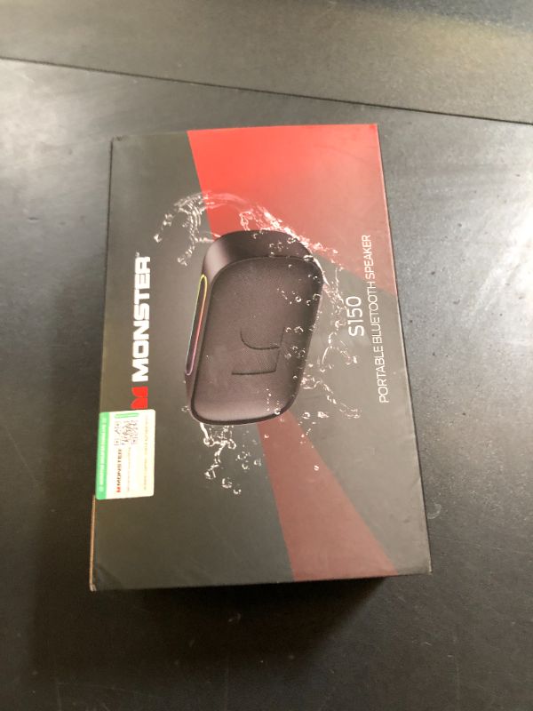 Photo 1 of Monster S150 Bluetooth Speaker, Strong Bluetooth 5.4, IPX7 Waterproof Wireless Speaker, Support Sulti-Channel Connection, HD Hands-Free Calling, Compact Design Bluetooth Speakers