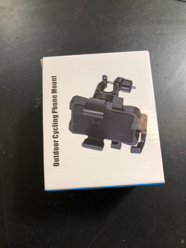 Photo 1 of amzluv Bike Phone Holder Mount, Secure Handlebar Phone Mount Holder for Bike and Motorcycle, Suitable for iPhone and 4.5-6.8" Smartphones, Black