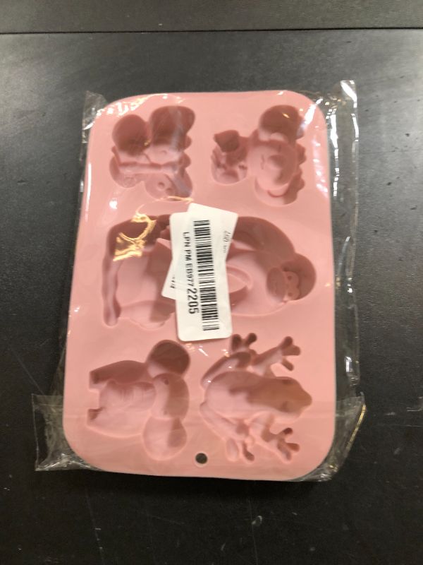 Photo 1 of 2 Pack Chocolate Molds Elephant Monkey Frog Silicone Molds for Cake Gummy Jello Ice Cube Crayon, Cake Decoration Soap Molds Silicone Baking Mold Making Kit, Lovely & Fun for Kids