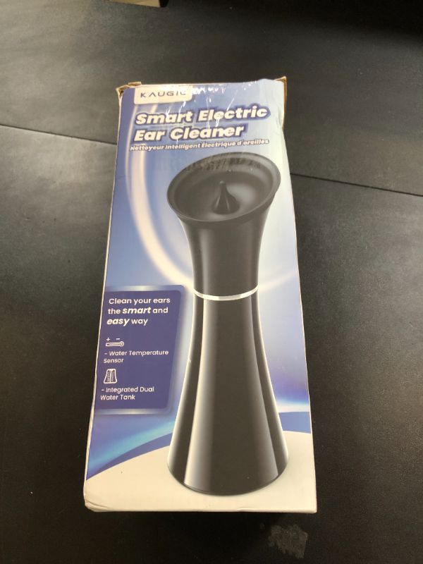 Photo 1 of KAUGIC Upgraded Ear Wax Removal with One-Piece Waste Tank, Safe Ear Cleaner with Water Temperature Sensor, FSA HSA Store Eligible Effective Ear Irrigation Kit & USB-C Cable, IPX7, Semi-Transparent