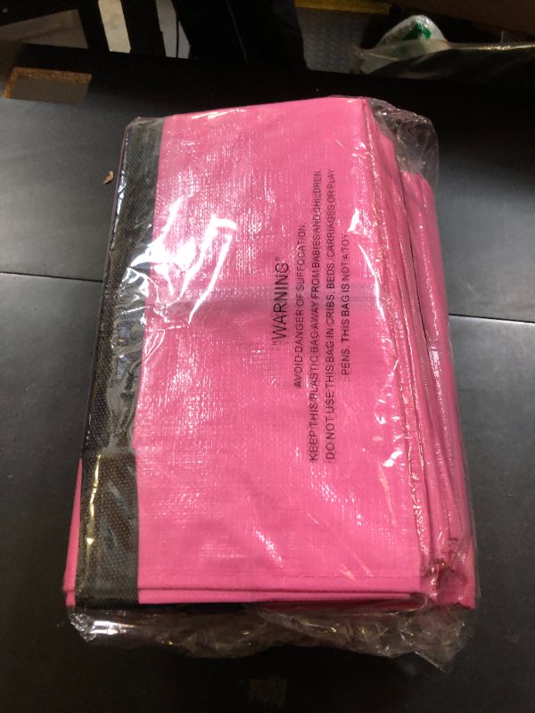 Photo 1 of PANDA JOYS 8 Pack Extra Large Moving Bags with Zippers & Carrying Handles, Heavy-Duty Storage Tote for Space Saving Moving Storage, Fold Flat, Alternative to Box and Bin,Pink