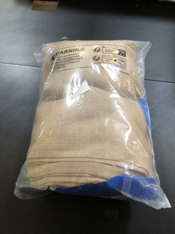 Photo 1 of MIULEE Brown Linen Curtains 84 Inch Length for Bedroom Living Room, Soft Thick Linen Textured Window Drapes Semi Sheer Light Filtering Back Tab Rod Pocket Burlap Look Farmhouse Decor, 2 Panels