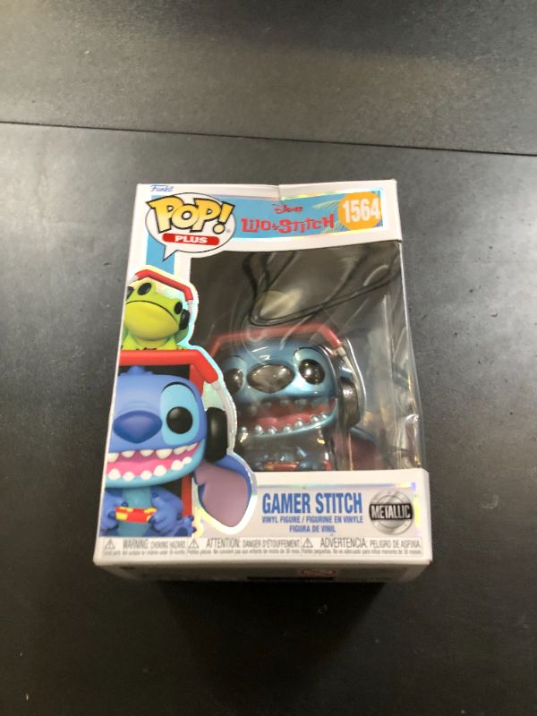 Photo 1 of Funko Pop Plus: Lilo and Stitch - Gamer Stitch - Metallic - Collectable Vinyl Figure - Gift Idea - Official Merchandise - Toys for Kids & Adults - Cartoon/Animation Fans
