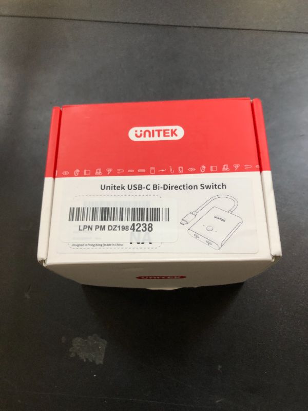 Photo 1 of Unitek Bi-Directional USB C Switcher 1 in 2 Out/2 in 1 Out Switch Selector 2 Computers Share 1 Devices Video Source Switch 8K@60Hz Video 10Gbps Data Transfer USB-C Power Adapter Included Black