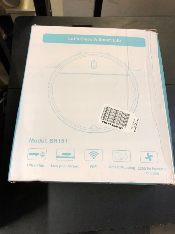 Photo 1 of Robot Vacuum and Mop, 2 in 1 Robotic Vacuum Cleaner with Schedule, App/Voice, Slim Mopping Vacuum Robot with Watertank and Dustbin, Self-Charging, Easy of Use, Ideal for Hard Floor, Pet Hair, Carpet