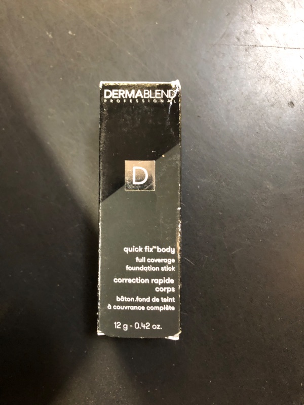 Photo 1 of Dermablend Quick-Fix Body Makeup Full Coverage Foundation Stick, Water-Resistant Body Concealer for Imperfections & Tattoos, 0.42 Oz