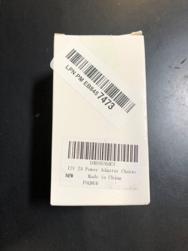 Photo 1 of 12V 2A Power Adapter Charger AC 12V Regulated Power Supply DC in 12 Volts 2000mA Power Cord with 10 Interchangeable DC Plug for LED Strip Light, CCTV Camera, GPS, Webcam, Router, BT Speaker