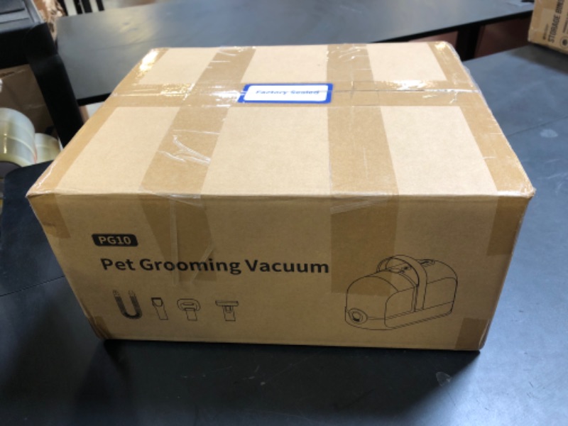 Photo 1 of ubrobo Dog Grooming Vacuum, Dog Grooming Kit with Pet Clippers, 12,000Pa Pet Hair Grooming Vacuum for Dogs, Vacuum Brush for Shedding Grooming, Low Noise Home Cleaning Tool in 1, PG10