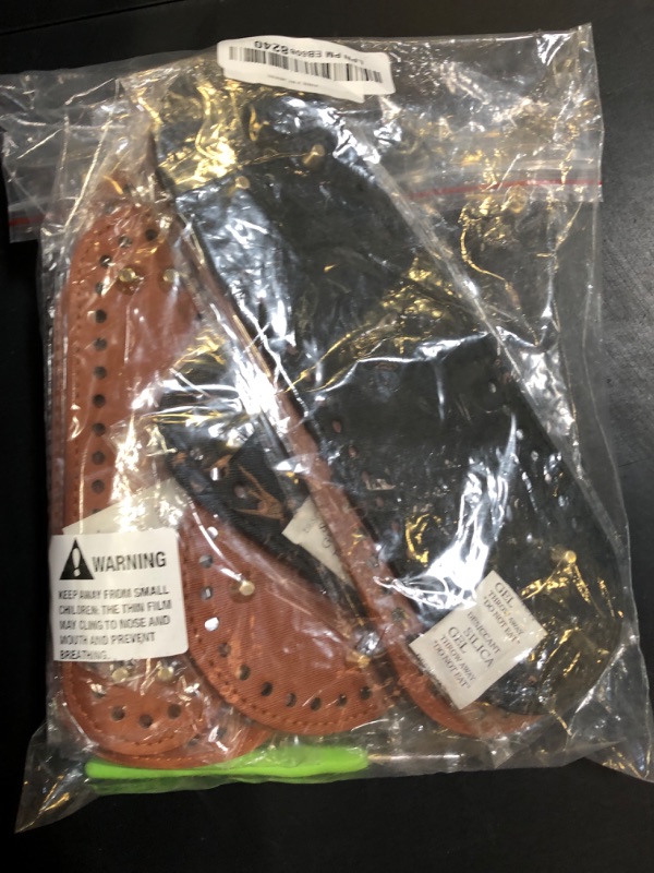 Photo 1 of 12 Pcs PU Leather Bag Bottom with Crochet Hooks Kit, 5 Sizes Bag Bases for Crochet, Oval Bag Bottom Shaping Pad Bags Cushion Base for DIY Knitting Crochet Bag Tote Purse Making