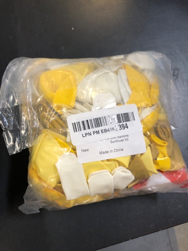 Photo 1 of 139PCS Yellow Balloons Kit with Artificial Sunflowers for Sunflower Theme Parties