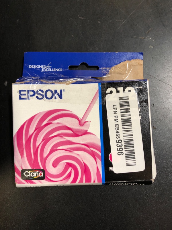 Photo 1 of EPSON 212 Claria Ink Standard Capacity Magenta Cartridge (T212320-S) Works with WorkForce WF-2830, WF-2850, Expression XP-4100, XP-4105