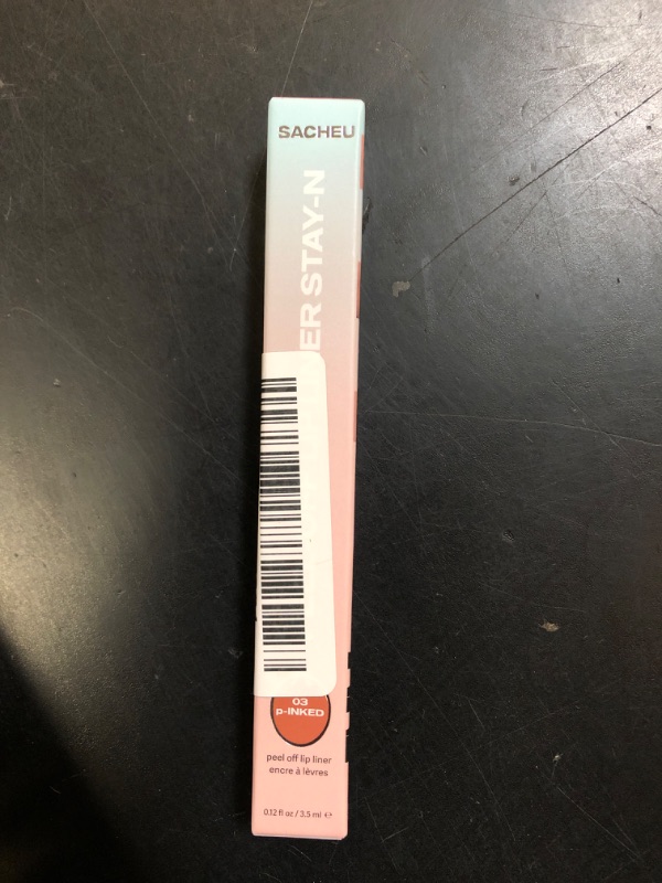 Photo 1 of Sacheu Lip Liner Stay-N Peel Off Lip Stain — Long Lasting Matte Lip Tattoo Transfer Proof Lipstain Infused with Hyaluronic Acid & Vitamin E for All Skin Types — Vegan & Cruelty-Free, P-inked