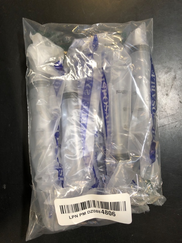 Photo 1 of 20ml Syringe for Liquid,5 Pack Large Plastic Syringes with Adapters and Cap,Individually Sealed Syringe for Feeding,Jello,Irrigation Water and Scientific Labs