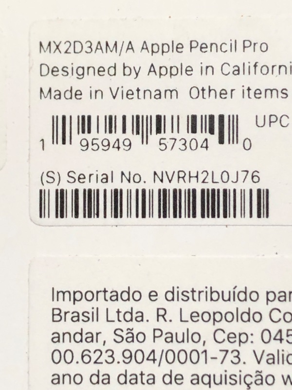 Photo 1 of Apple Pencil Pro: Latest Model - Device Compatibility Check Required - Pixel-Perfect Precision, Tilt and Pressure Sensitivity, Perfect for Note-Taking, Drawing, and Art. Charges and Pairs Magnetically