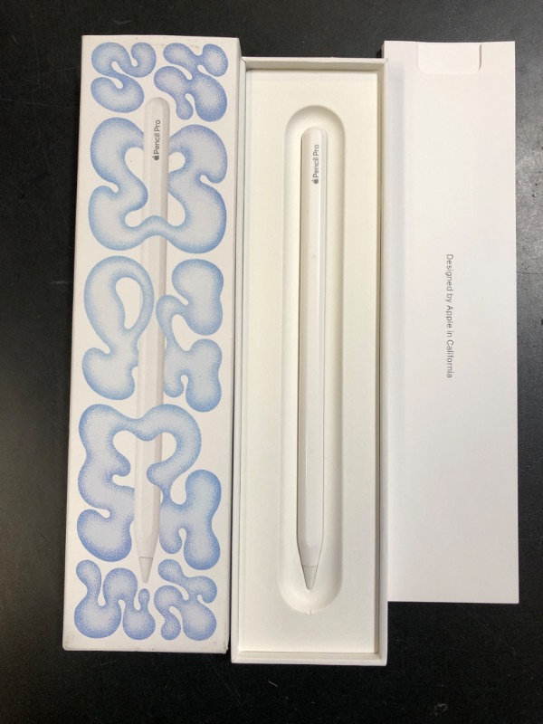 Photo 1 of Apple Pencil Pro: Latest Model - Device Compatibility Check Required - Pixel-Perfect Precision, Tilt and Pressure Sensitivity, Perfect for Note-Taking, Drawing, and Art. Charges and Pairs Magnetically