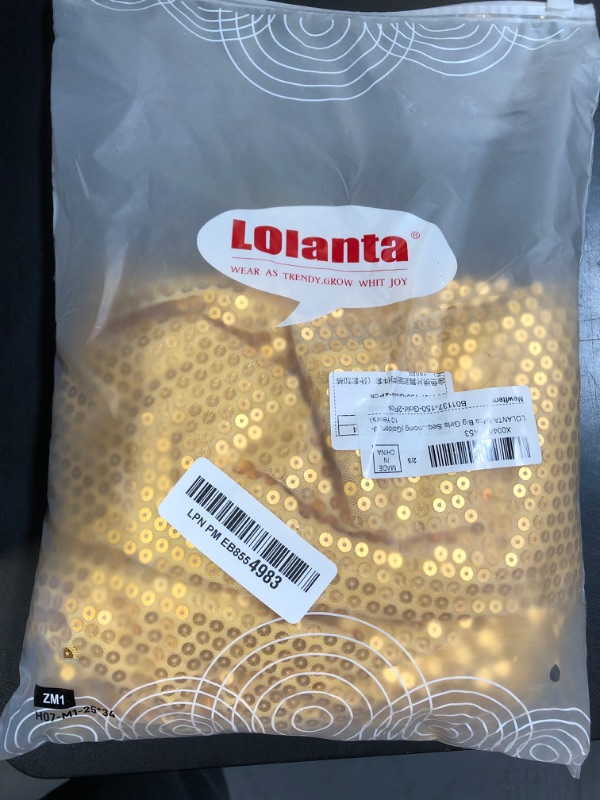 Photo 1 of LOLANTA 1Pcs Big Girls Sequin Dance Outfits Kids Yellow Sequins Jacket and Pants Set Party Dancing (Golden, 10-11 Years)