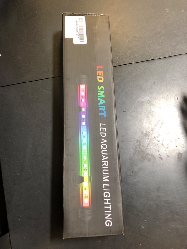 Photo 1 of Jenklight Smart Submersible Aquarium Light with App Timer, 7.5 Inches LED Fish Tank Light, RGB 16 Million Colors Changing, 7/24 On/Off Automatic, Aquarium Lighting