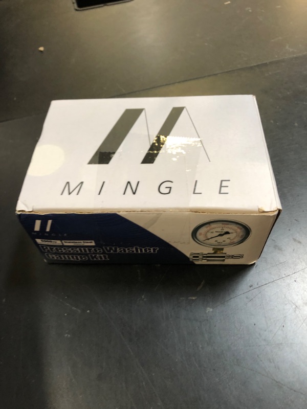Photo 1 of M MINGLE Pressure Washer Gauge Kit, 3/8 Inch Quick Connect, 6000 PSI