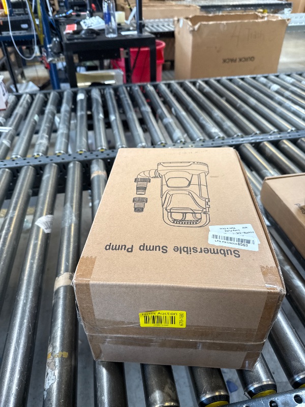 Photo 1 of PANRANO Sump Pump Submersible Water Pump 1HP 3700GPH Portable Water Transfer Pump Electric for Pool Draining Hot Tub Basement Utility Pumps