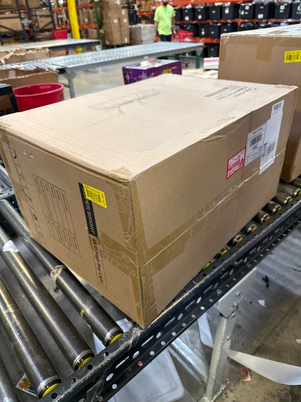 Photo 1 of AIKVSXER 8Pack UFO LED High Bay Light 200W, 32000LM High Bay LED Lights for Warehouse, 5ft Cable with Plug, 0-10V Dimmable, 5000K Daylight, AC120-277V, IP65 Waterproof - ETL/DLC Listed