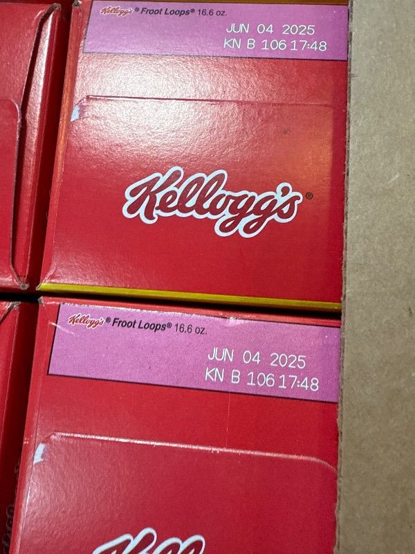 Photo 1 of Kellogg’s Froot Loops Breakfast Cereal, Kids Cereal, Family Breakfast, Family Size, Original (12 Boxes)