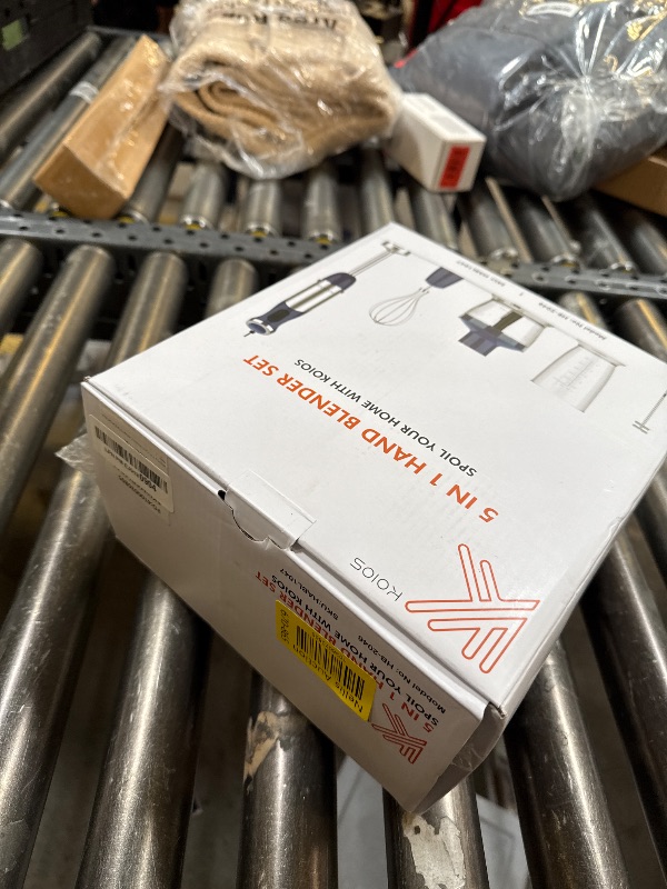 Photo 1 of KOIOS 5-in-1 Hand Immersion Blender, 12 Speed Adjustable Emulsifier Handheld Blender, 1000W Copper Motor Stainless Steel Blade Hand Mixer with attachments, Blue