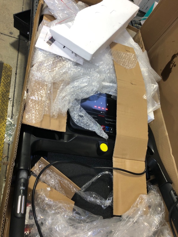 Photo 1 of CURSOR FITNESS Home Folding Treadmill with Pulse Sensor, 2.5 HP Quiet Brushless, 7.5 MPH, 265 LBS Capacity