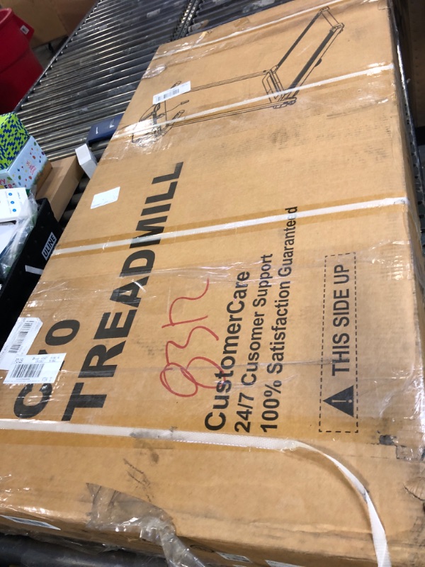 Photo 1 of CURSOR FITNESS Home Folding Treadmill with Pulse Sensor, 2.5 HP Quiet Brushless, 7.5 MPH, 265 LBS Capacity