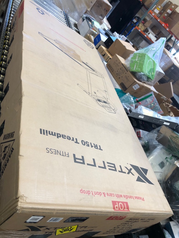 Photo 1 of XTERRA Fitness TR150 Folding Smart Treadmill, 250 LB Weight Capacity, 2.25HP Motor, Multiple Levels of Incline, 12 Preset Programs, XTERRA+ Fitness App Included with Purchase