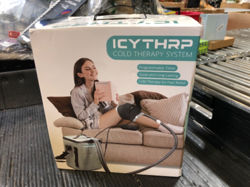 Photo 1 of ICYTHRP Cold Therapy Machine with Programmable Timer, Portable Ice Machine for Knee After Surgery, Knee Replacement Recovery System for Pain Relief w/Compression Pad for Shoulder, Hip and Ankle
