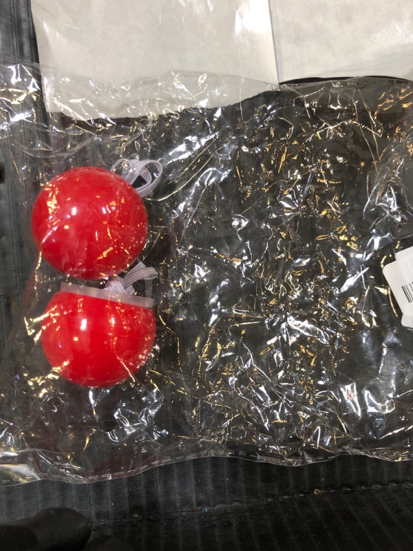Photo 1 of Reindeer Nose LED Clown 4Pcs Clown Glowing Nose Rudolph Nose Clown Halloween Costume Red Circus Clown Nose Cosplay Nose for Halloween Christmas Costume Party Missing 2