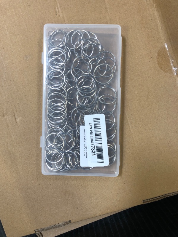 Photo 1 of 100PCS Key Rings Bulk, Split Key Rings, Keychain Rings and Crafts 1 inch (25mm)