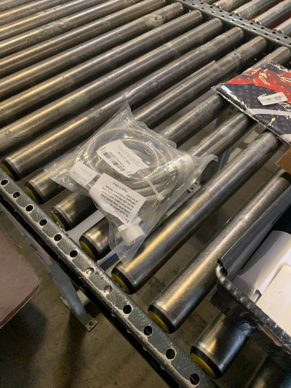 Photo 1 of Stainless Steel Washing Machine Hose With Quick Connect?Portable Water Inlet Connection and Supply Line, (90 Degree Elbow)