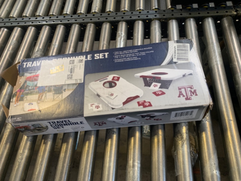 Photo 1 of Wild Sports NCAA Texas A&M Aggies Pro Football All-Weather Cornhole Set - Travel Bean Bag Toss Set Includes 8 Bean Bags