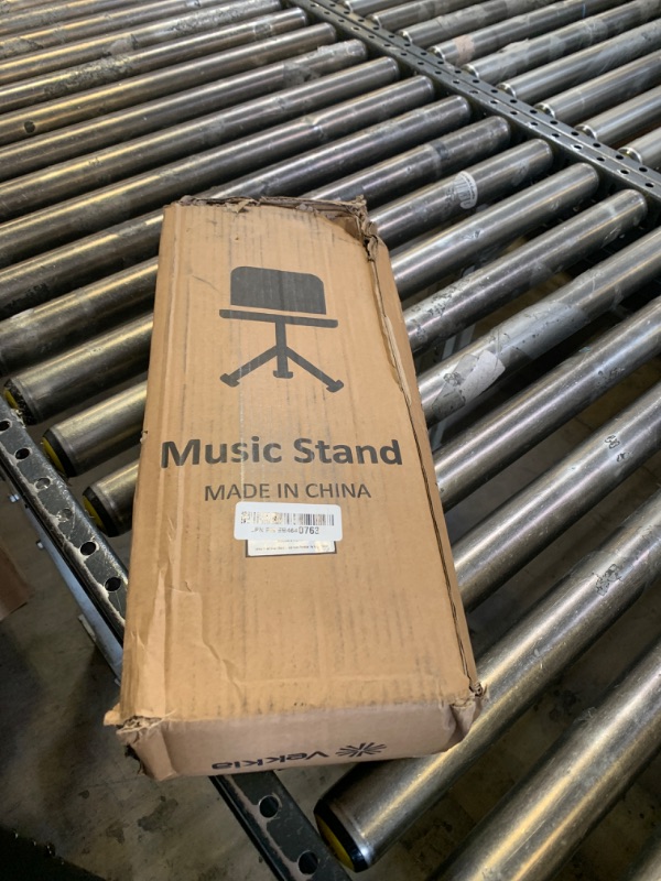 Photo 1 of Vekkia Professional Portable Sheet Music Stand - Folding Adjustable Holder, with Carrying Bag, Sturdy for Instrumental Performance, Band & Travel