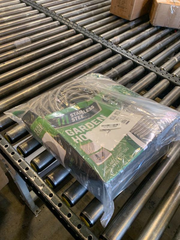 Photo 1 of Advinski Garden Hose 100FT, Water Hose with 10 Function Nozzle, Garden Hose Metal with Leak-proof Connectors, No-Kink, Lightweight, Puncture-proof, Pet-proof, Sturdy, 550PSI, Hose for Outdoor, Yard