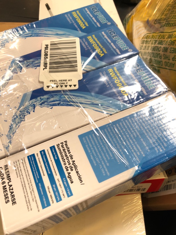 Photo 1 of ICEPURE UKF8001 Refrigerator Water Filter Replacement for EveryDrop EDR4RXD1, Whirlpool Filter 4, Maytag UKF8001AXX-200, UKF8001P, 4396395, 469006, Puriclean II, FMM-2, RWF0900A 4PACK