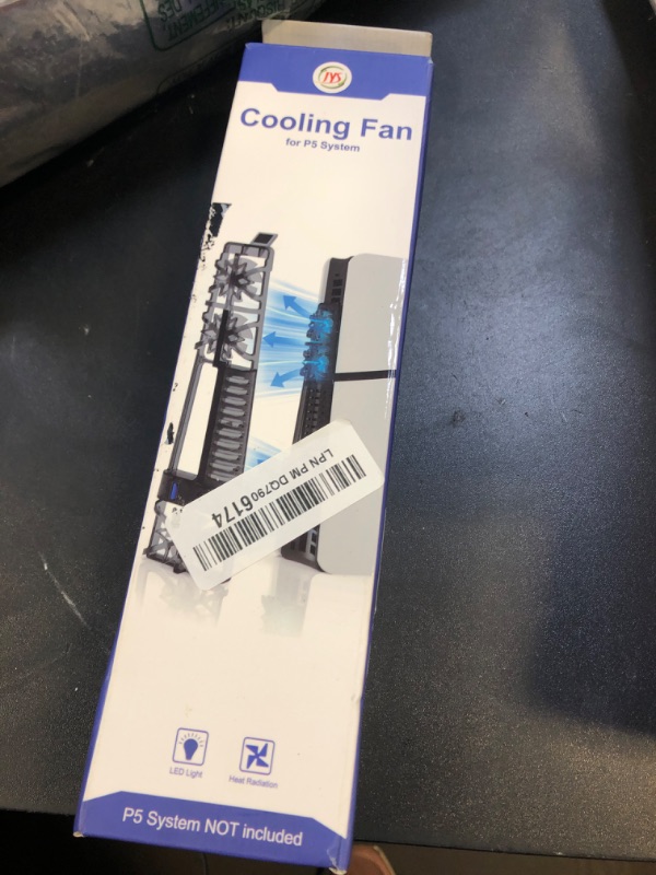 Photo 1 of NANANINO PS5 Slim Cooling Fans, Cooling Fan for PlayStation 5 Slim Disc Edition/Digital Edition with RGB Lighting and USB 3.0 Port(NOT for PS5 Pro)