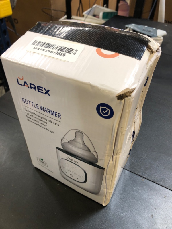 Photo 1 of LAREX Bottle Warmer, Fast Baby Bottle Warmer for Breastmilk and Formula, with Timer and Accurate Temp Control, 8 in 1 Baby Milk Warmer BPA Free with Digital Display, Bottle Warmers for All Bottles