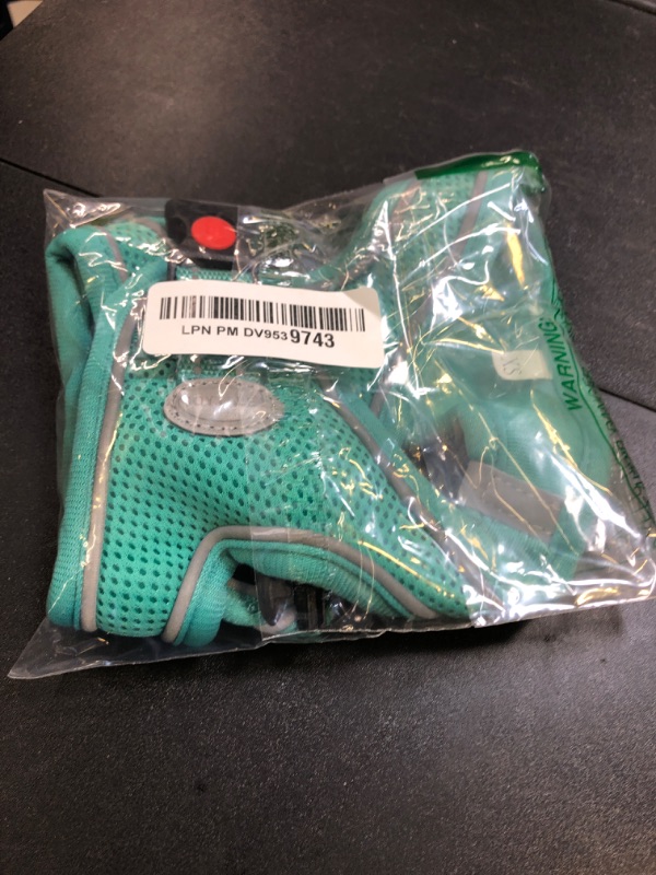 Photo 1 of Joytale Small Dog Harness, Breathable Mesh Step-in Vest, Reflective Soft Padded Harnesses for Puppies and Extra Small Dogs, Teal, XS