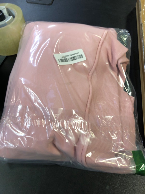 Photo 1 of Flygo Unisex Boys Girls Fleece Lined Crewneck Sweatshirt Kids Warm Pullover Sweater Sherpa Hoodie Fall Winter Clothes(Pink-M)