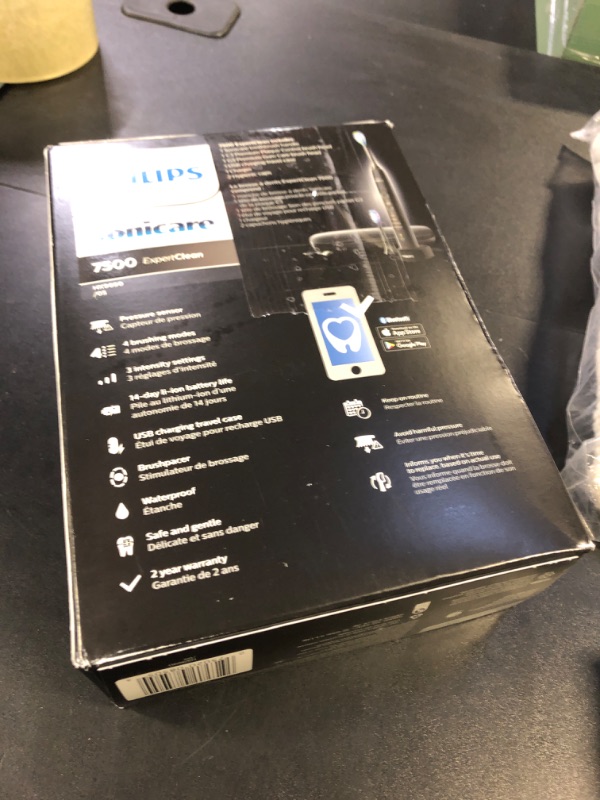 Photo 1 of Philips Sonicare ExpertClean 7500 Black, Rechargeable Electric Power Toothbrush, HX9690/05