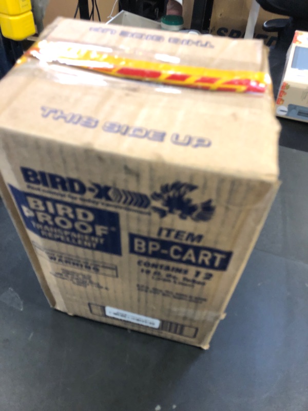 Photo 1 of Bird-X Bird Proof Gel, Sticky and Transparent Clear Gel, Long-Lasting and Easy to Use, Each Tube Covers 10 Linear feet, Pack of 12 Tubes (10 fl. oz. Each)