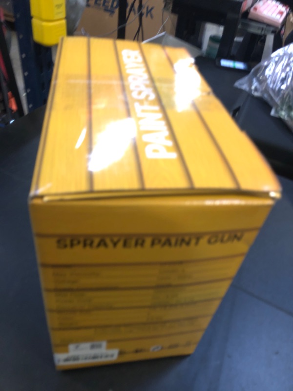 Photo 1 of Paint Sprayer, 700W HVLP High Power Electric Spray Paint Gun with 40 Fl Oz Container, Adjustable Spray Width, 4 Nozzles & 3 Patterns, Easy to Clean, for Furniture, House, Fence, Walls, Etc.