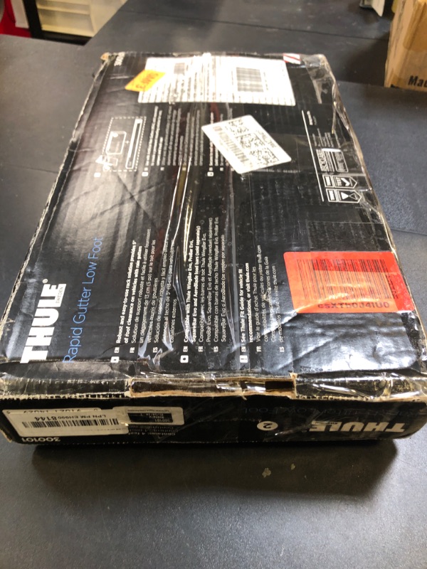 Photo 1 of Thule Rapid Gutter Low Foot Pack (5”), Black